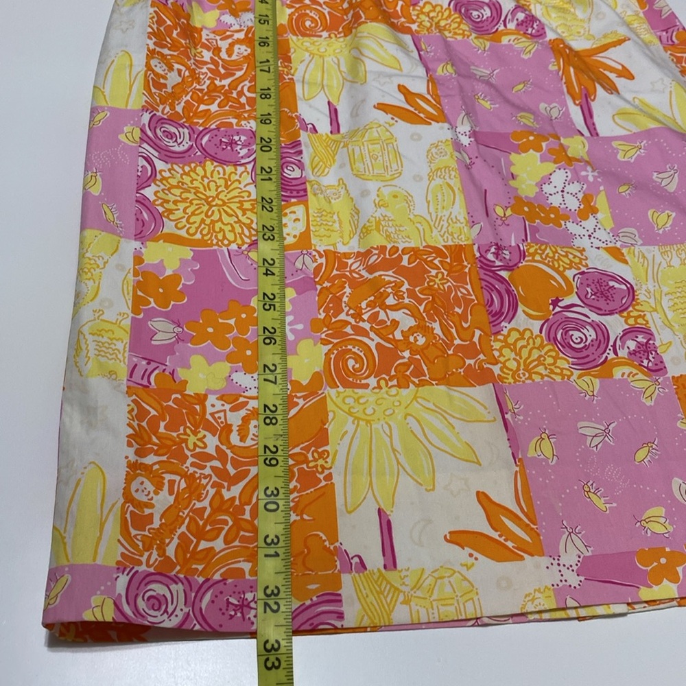 Vintage Lily Pulitzer Strapless Patchwork Dress - Picture 12 of 14